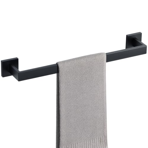 20 Inch Towel Bar for Bathroom Wall Mounted (Single 20 Inch(Assemble) / Matte Black)
