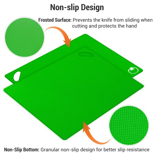 Kitchen Plastic Cutting Board Set (Set of 4)