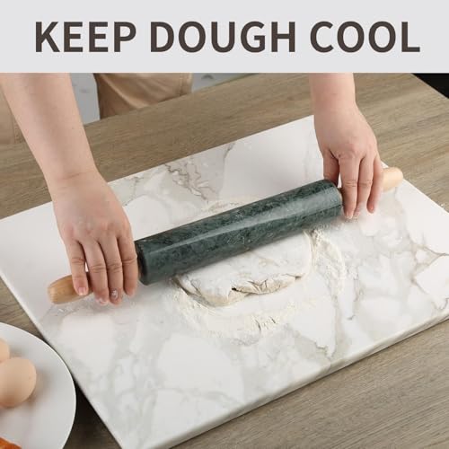 Marble Rolling Pin (Green Marble)