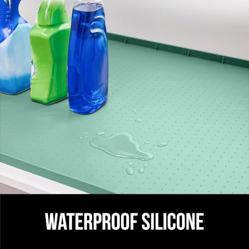 Waterproof Silicone Under Sink Mat (Mint / 19"w X 34"l)