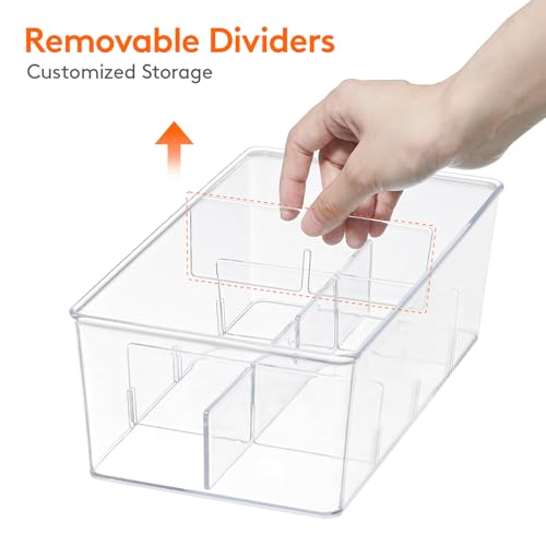 4 Pack 32 Compartment Tea Organizer (Clear / 32-compartment)