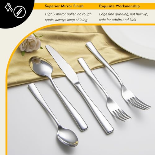 Heavy Duty Silverware Set for 8