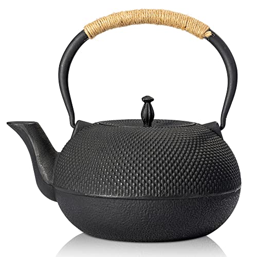 Japanese Tetsubin Tea Kettle Cast Iron Teapot with Stainless Steel Infuser 60 oz (60 oz / 1800 ml)