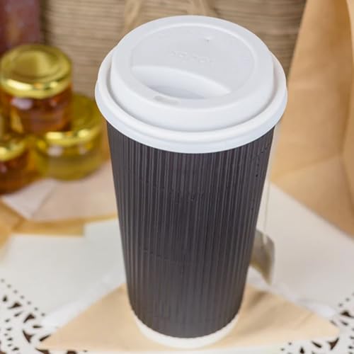 C KRC520B 20 oz Ripple Paper Hot Cups (500 Count (Pack of 1) / Black)