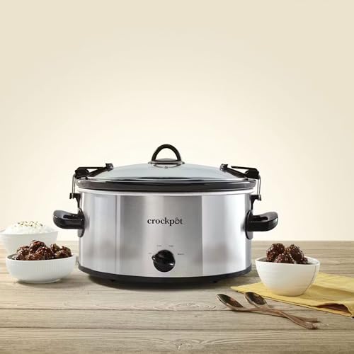Cook N Carry Oval Manual Portable Slow Cooker (6 Quarts / Stainless)