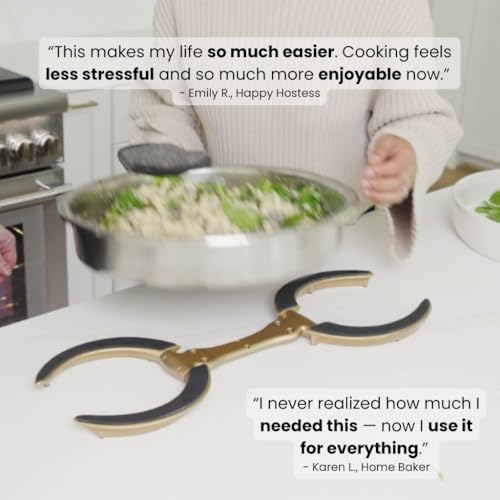 Pot Lid Holder While Cooking (Golden Goddess)