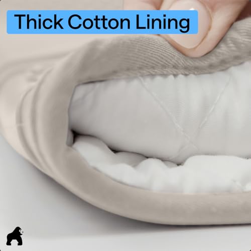 Silicone Oven Mitts (Almond / 12.5" Oven Mitts)