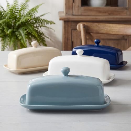 Butter Dish with Lid (Bluish Grey)