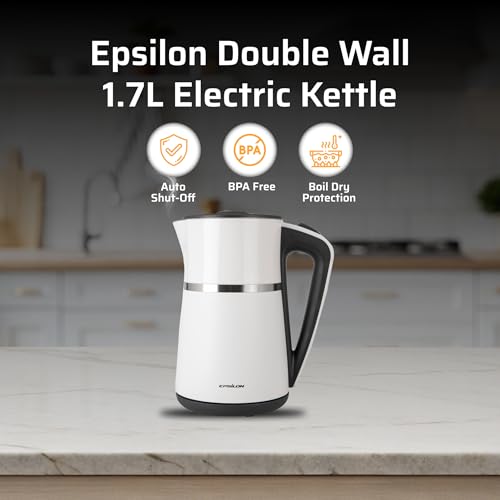 Double Wall Electric Kettle 1100W (EK White Dbl Wall)