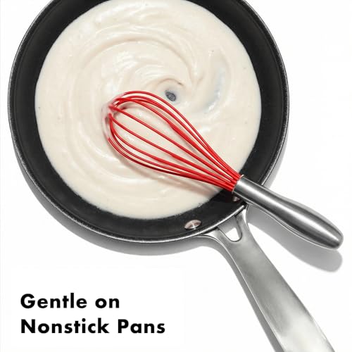 10 Inch Red Silicone Whisk (10 inch red)