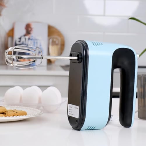 9 Speed Digital Hand Mixer Electric (Ice Blue/Black)