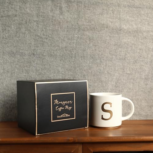 Monogram Ceramic Mugs (gold-S)