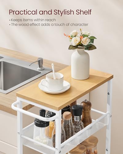 5 Tier Slim Rolling Storage cart with Wheels