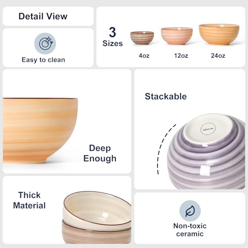 Ceramic Ice Cream Bowls (Maillard / 12 Oz)