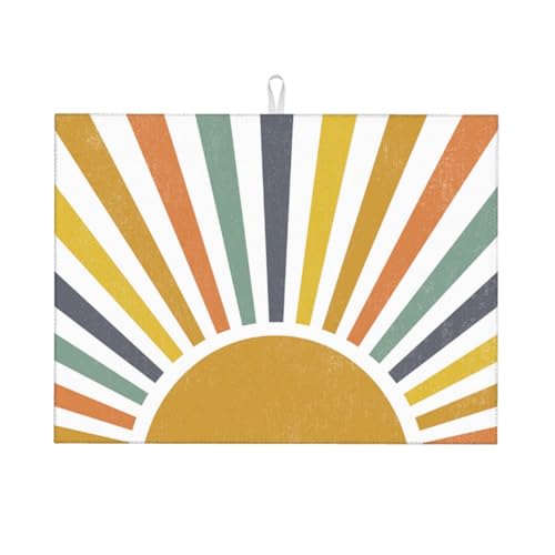 Sunshine Dish Drying Mat 18x24 for Kitchen Counter (24" x 18")