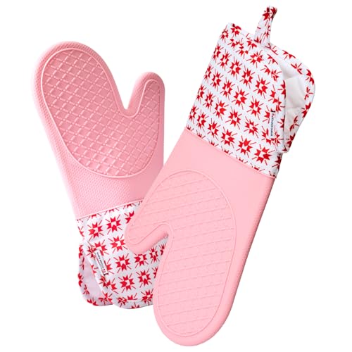 UltraShield Silicone Oven Mitts (Gem-red / Standard)