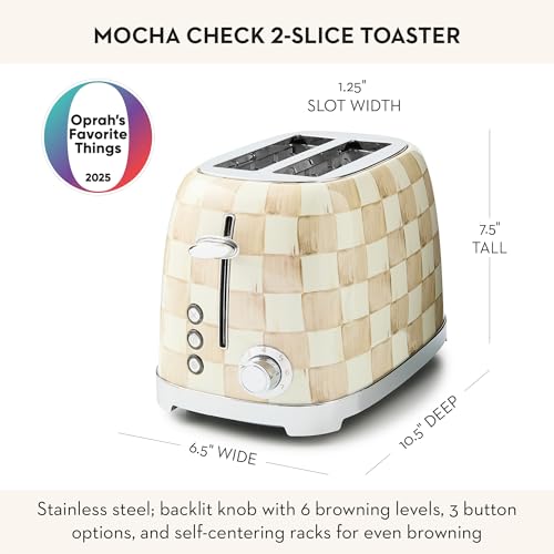 2 Slice Toaster (Mocha Check)