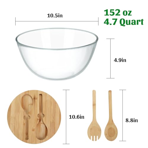 Glass Salad Bowl (Clear)