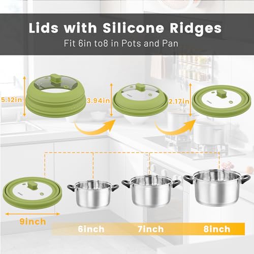 Microwave Splatter Cover (Green / 9 inch)