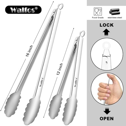 Tong for cooking (12in+16in / All Metal)
