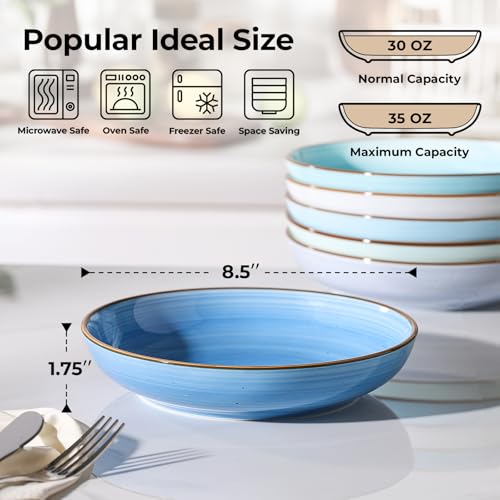8.5'' Pasta Bowls Set of 6 (6 Count)