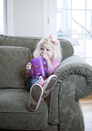 Squeeze Proof Food Pouch Holder for Toddlers (Purple & Purple)