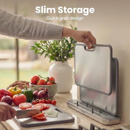 Titanium Cutting Board for Kitchen (Silver)