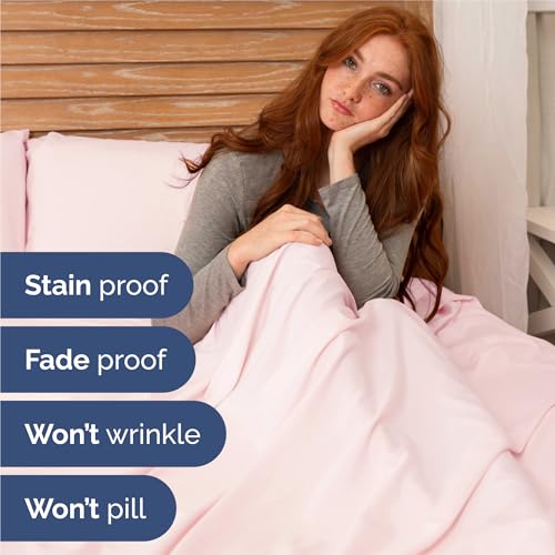 King Size 4 Piece Sheet Set (30 - Lavender Pink / King)