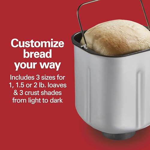Digital Bread Maker Machine With Delay Start (White and Stainless Steel)