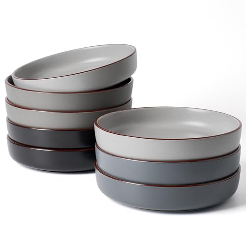 Mercury Pasta Bowls Set of 8 (Multicolor / 8 pcs)