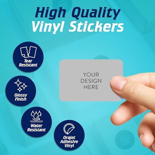 Custom Vinyl Stickers Your Image (100 Count)