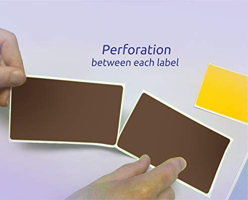 500 Rectangle Stickers (Brown)