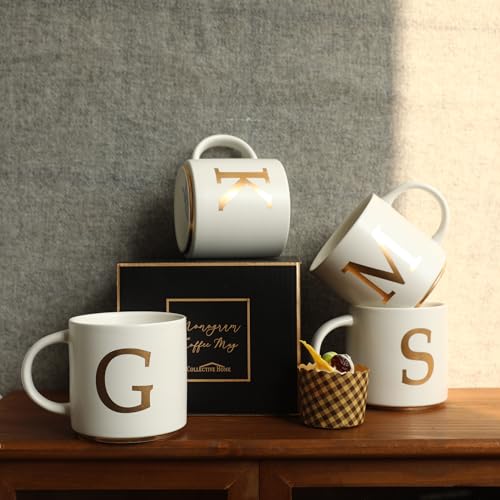 Monogram Ceramic Mugs (gold-G)