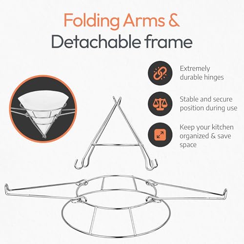 Cone Filter Holder with 20 Paper Filters (Dismantable)