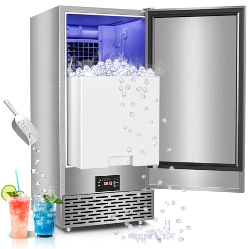 Under Counter Ice Maker (95Lbs/24H--Silver)