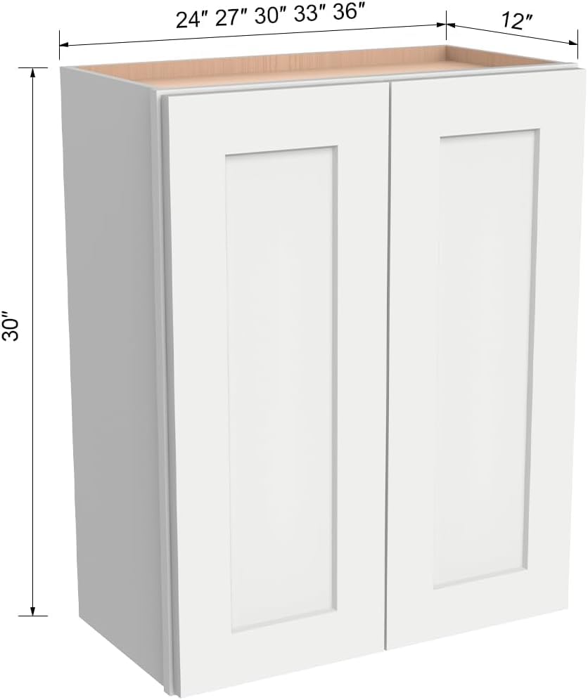 Wall Mounted Cabinet (Origami White / 42" W x 12" D x 42" H)