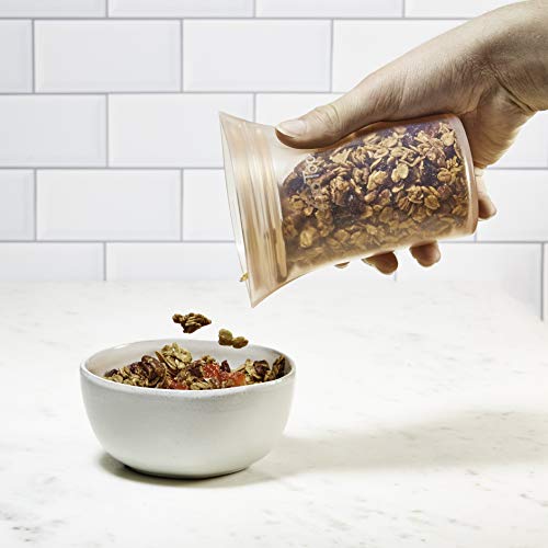 Reusable Food Storage Bags (Peach / Small Cup)