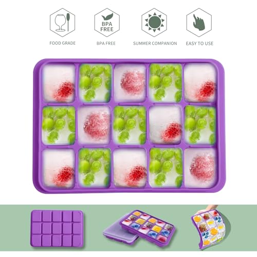 Ice Cube Trays Set of 2 (Purple)