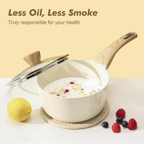 Ceramic Cookware Sets (White)