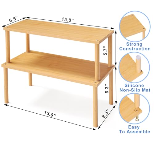 2 Pack Cabinet Organizer Shelf
