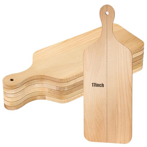 6 Pcs Wood Cutting Boards 17 Inch for Chopping Laser Engraving (17 x 6 inches)