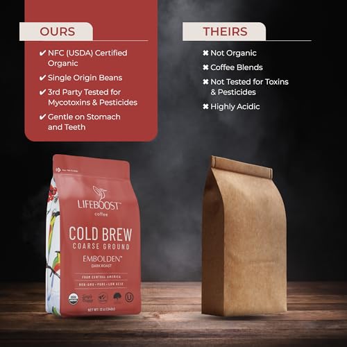 Dark Cold Brew Ground Coffee (12 Ounce (Pack of 1))