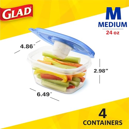 GladWare To Go Medium Rectangle Snack Containers (Rectangle / 24 oz - 8 Count)