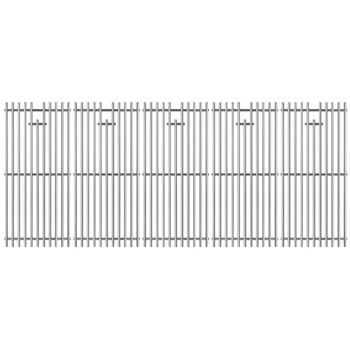19-1/4" Stainless Steel 5 Cooking Grates Replacement Parts for Bull Angus 40" Grill 57568 57569 57568CE 57568AGA 57569CE Brahma Lion Premium L90000 57569CE 57569CE And Cal Flame Gas Grill 16517 (19 1/4’’ L x 37 1/2’’)