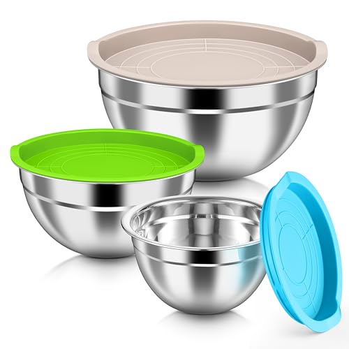 Mixing Bowls with Airtight Lids (Colorful / Airtight Lids)