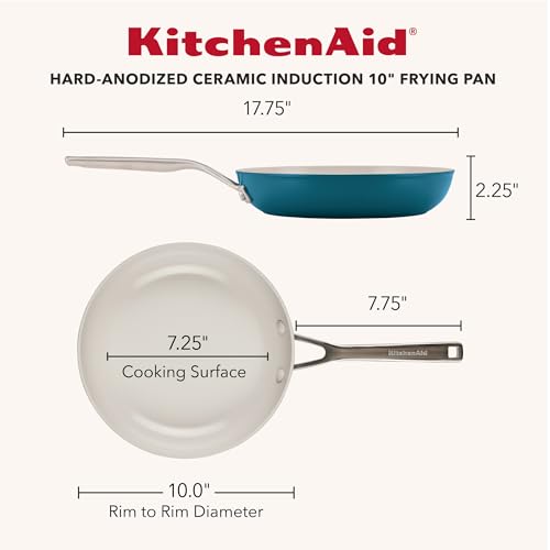 Hard Anodized Ceramic Induction Cookware Skillet Set (8.25-Inch & 10-Inch)