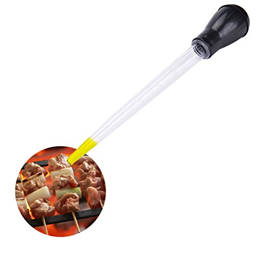 4 Pcs 11 Inch Turkey Baster with Rubber Bulb Extra Large Bulb Basters with Measuring Lines Turkey Baster Syringe Injector Needle for Cooking (4 Count)