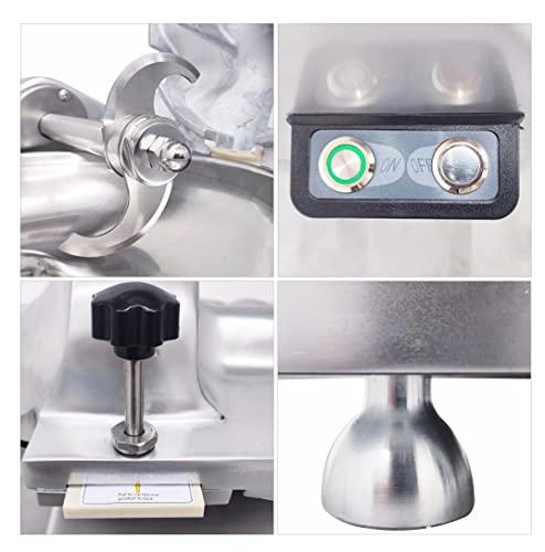Commercial Food Processor & Vegetable Chopper 5.5L Multifunction Meat Bowl Cutter Mixer & Buffalo Chopper with 304 SS Blade for Meat Vegetable Cutter Processor Machine 110V 550W 120kg