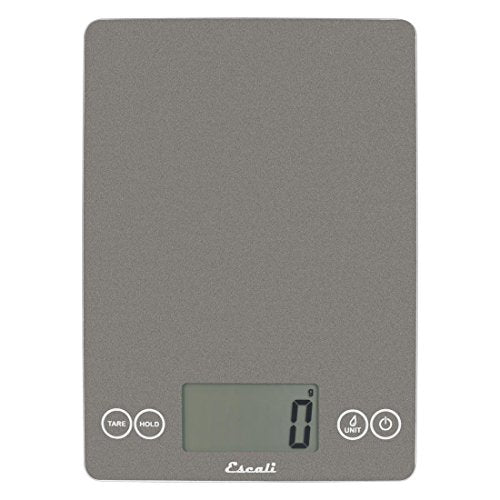 Arti Glass Food Scale Digital Countertop Kitchen (Grey Storm / 15" x 6.5" x 0.75")
