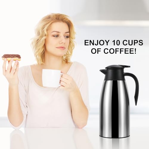 70 oz Thermal Coffee Carafe (Pink / 71 Ounces)